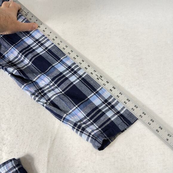 Croft & Barrow 2 pc Flannel Pajamas Woman XXL Button Top Drawstring Elas Waist - Picture 8 of 16